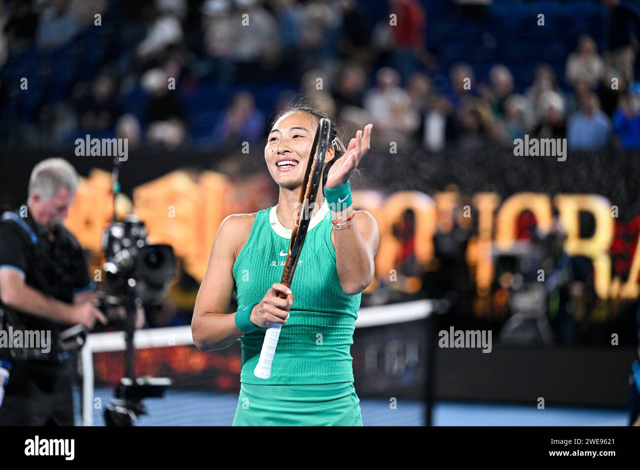 Paris, France. 22nd Jan, 2024. Qinwen Zheng of China during the