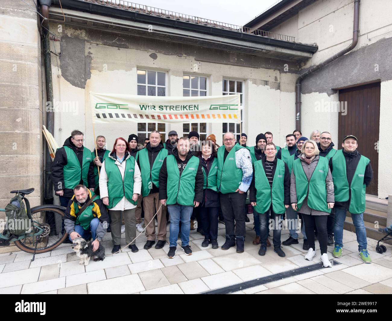 Tuebingen Die Lokfuehrergewerkschaft GDL Streikt, GDLSreik, Personenverkehr, Bahnstreik
