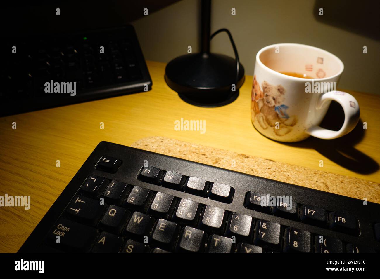 Working from home remotely desktop Stock Photo Alamy