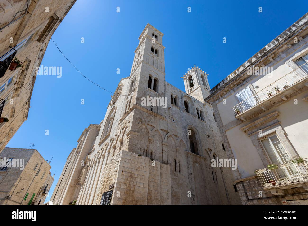 GIOVINAZZO, ITALY, JULY 10, 2022 - The Co-Cathedral of Holy Mary of the Assumption (Santa Maria Assunta) in Giovinazzo, province of Bari, Puglia, Ital Stock Photo