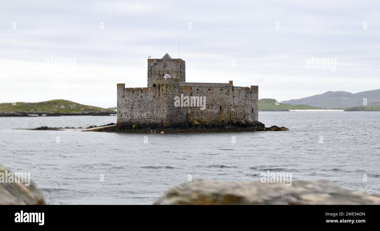 Kisimul Castle in Castlebay, Isle of Barra, Scotland Stock Photo