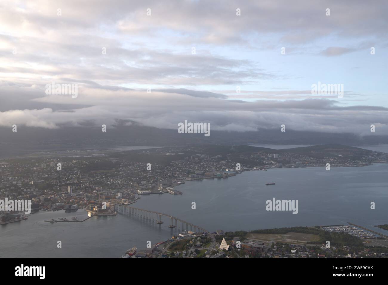 Tromso from above Stock Photo