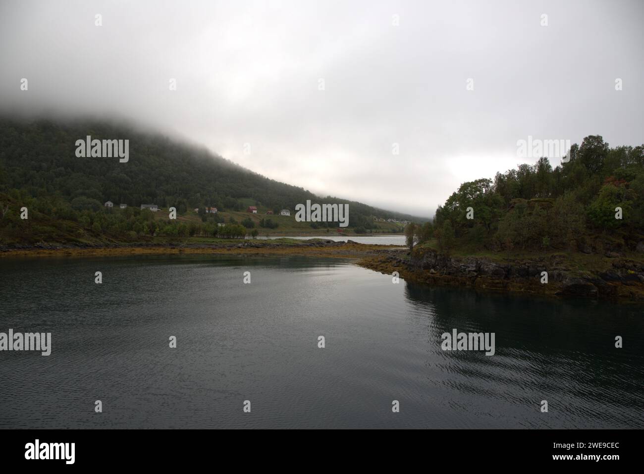 Tromsdalen fjord landscape Stock Photo