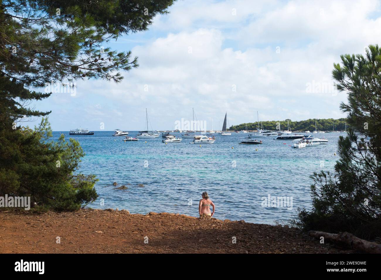 Sea view of Île SainteMarguerite / Island of Saint Marguerite with