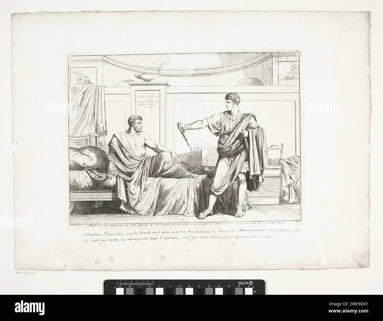 Titus Manlius Torquatus forces Marcus Pomponius to withdraw his