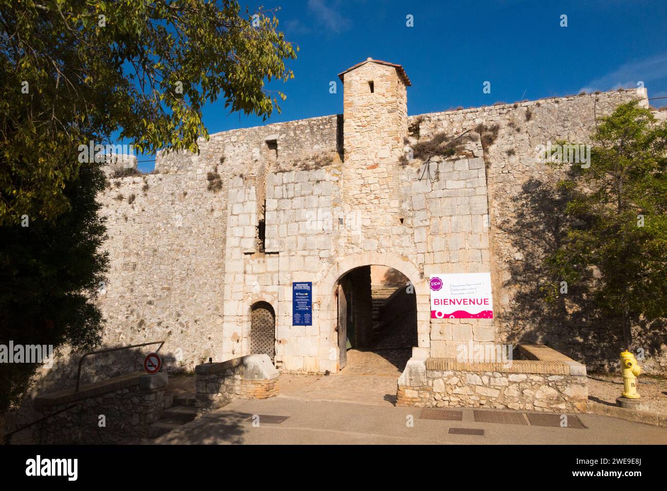Entrance gate front facade of Fort Royal on Île SainteMarguerite