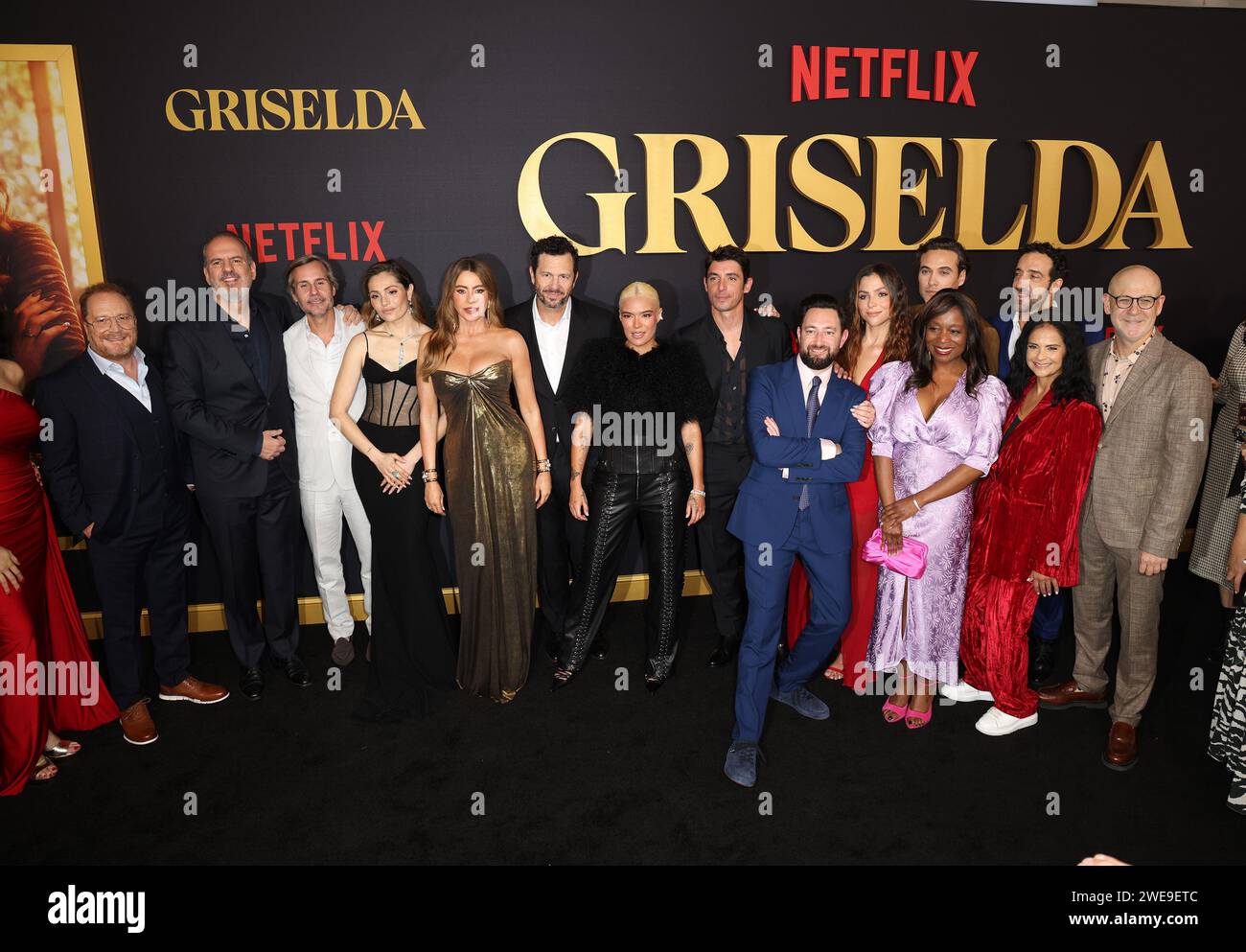 MIAMI, FLORIDA - JANUARY 23: The cast of Griselda attends Netflix&rsquo;s