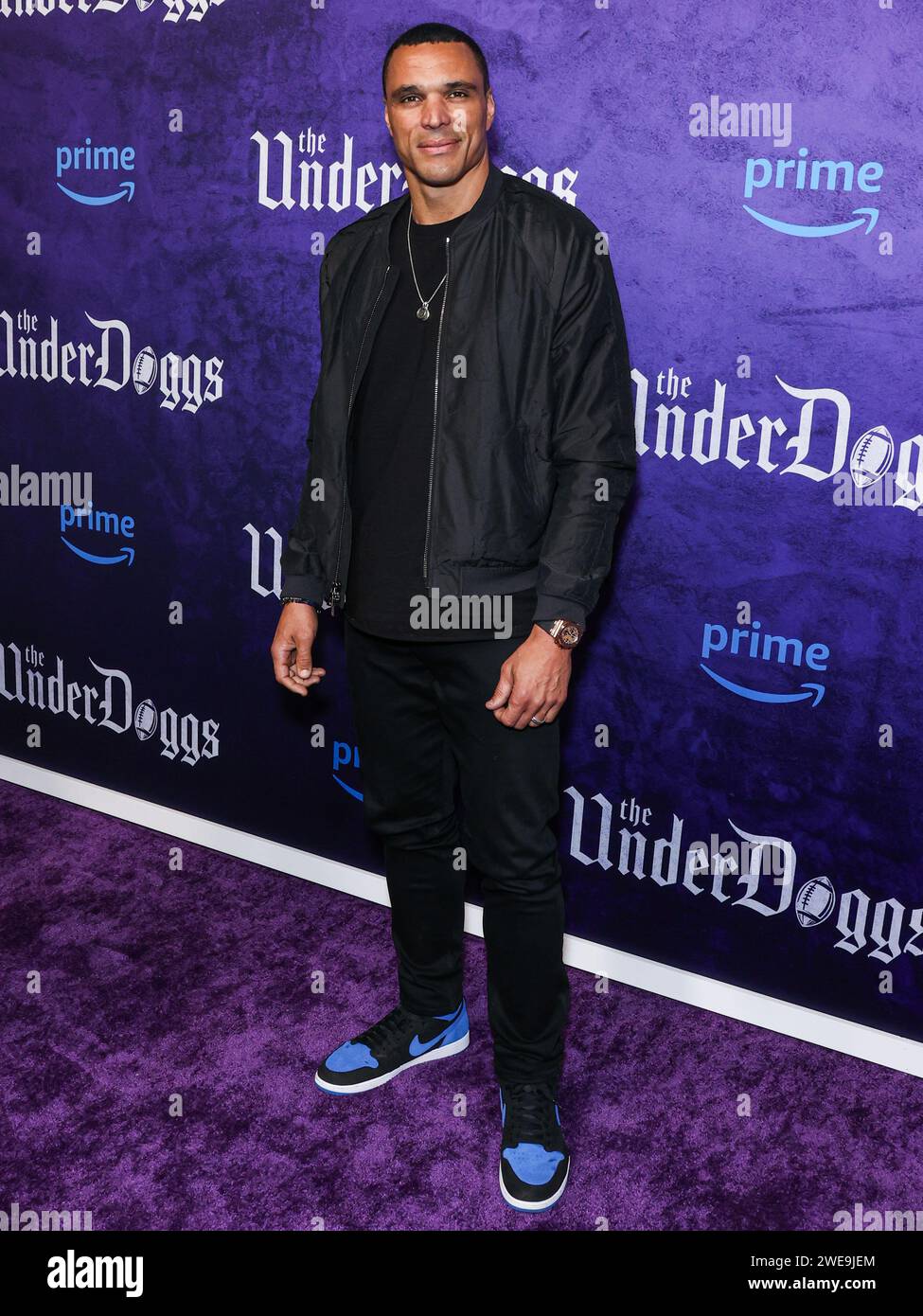 Culver City United States 23rd Jan 2024 CULVER CITY LOS ANGELES   Culver City United States 23rd Jan 2024 Culver City Los Angeles California Usa January 23 Tony Gonzalez Arrives At The World Premiere Of Amazon Prime Videos The Underdoggs Held At The Culver Theater On January 23 2024 In Culver City Los Angeles California United States Photo By Xavier Collinimage Press Agency Credit Image Press Agencyalamy Live News 2WE9JEM 