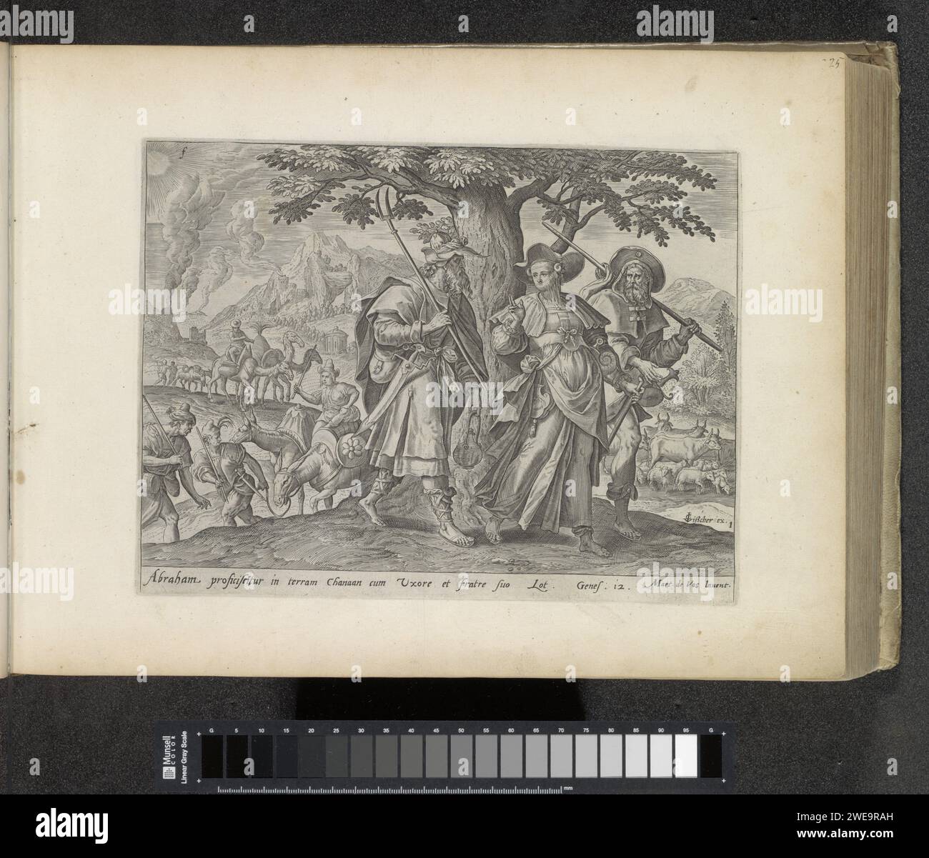 Abraham and Lot leave for Canaan, 1643 print Abraham leaves with his