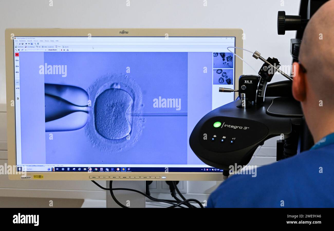 Berlin, Germany. 17th Jan, 2024. In the cell laboratory at the