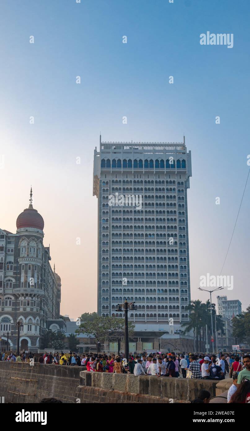 Mumbai, Maharashtra, India, Tower of Taj Hotel Mumbai, Editorial only. Stock Photo