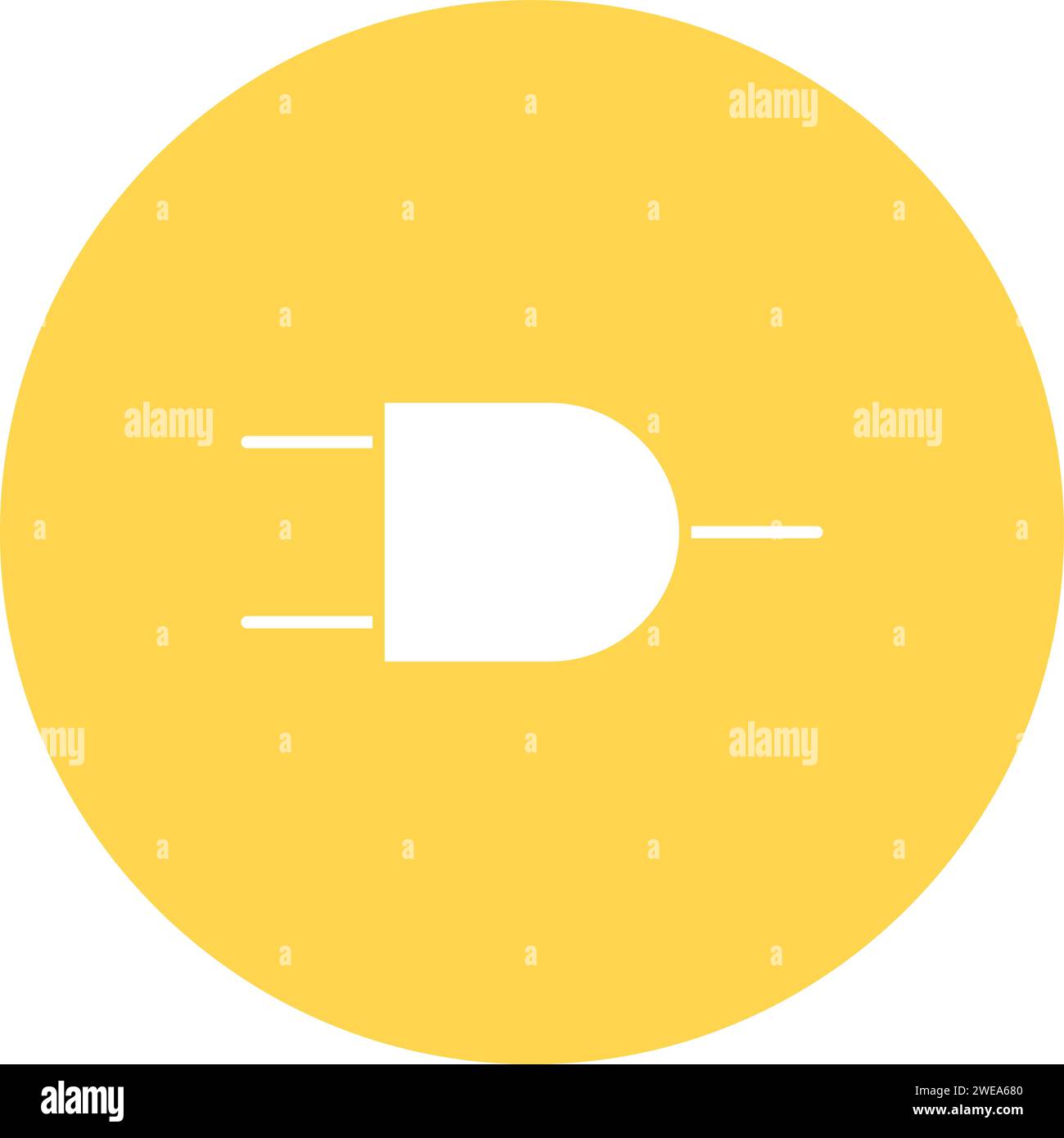 AND Gate icon vector image. Suitable for mobile application web application and print media. Stock Vector