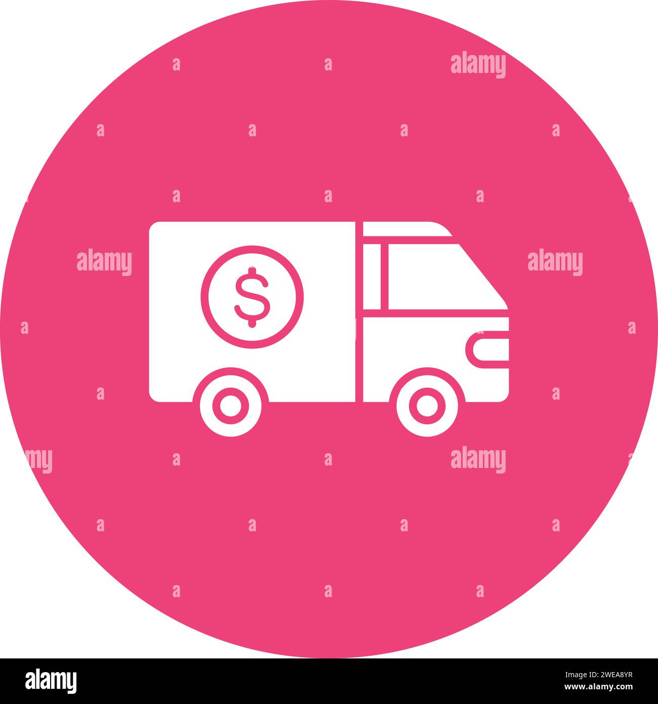 Vector money truck transfer hi-res stock photography and images - Alamy