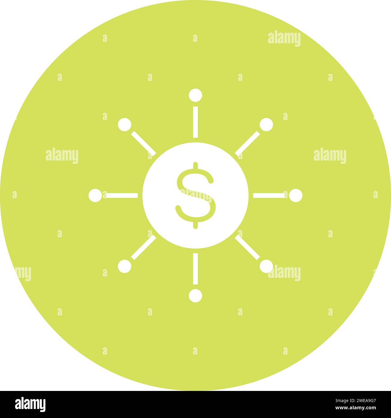 Cash Distribution icon vector image. Stock Vector
