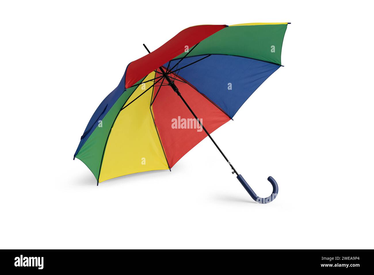 Opened umbrella isolated on white background with clipping path ...