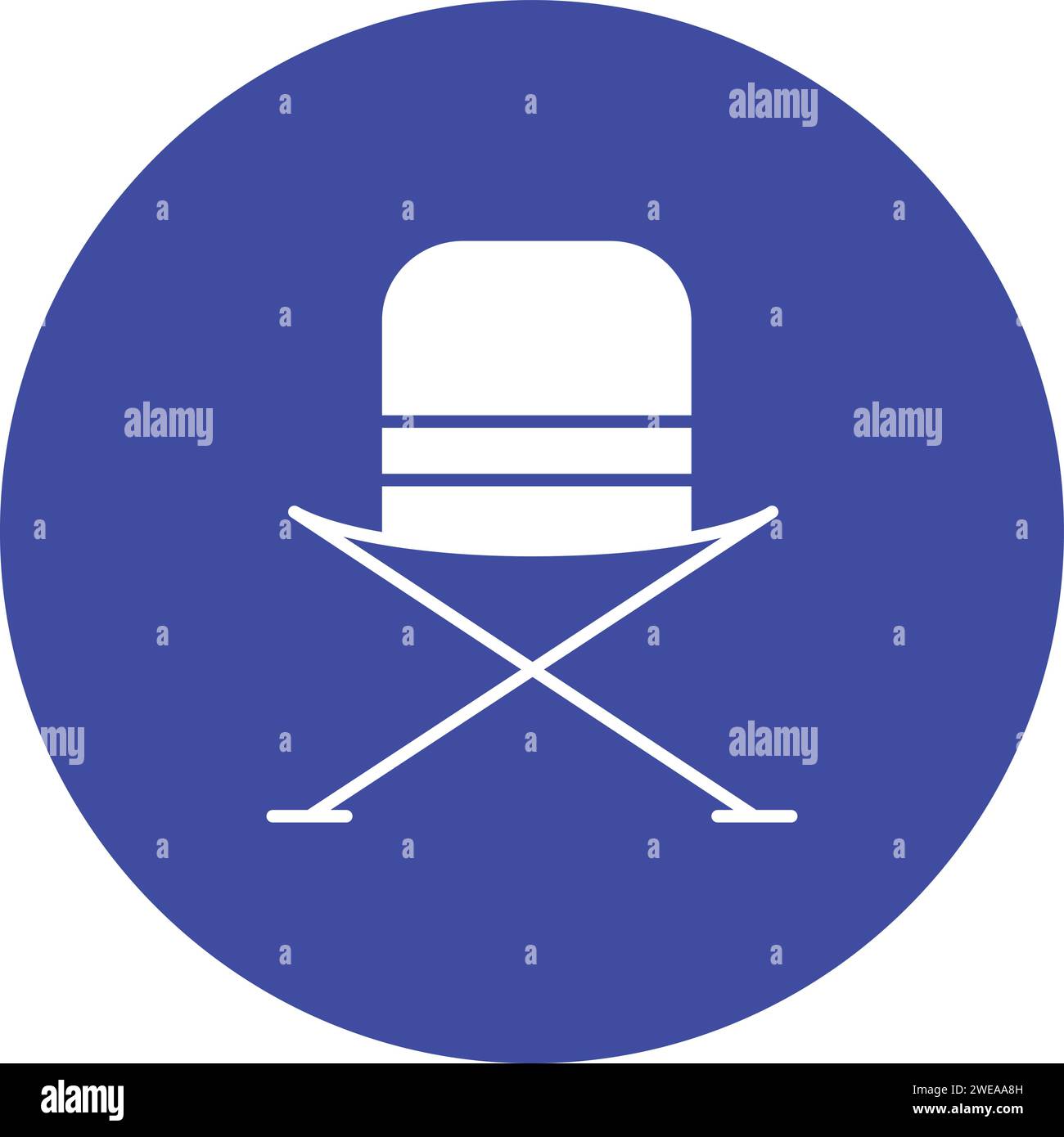 Camping Chair icon vector image. Stock Vector