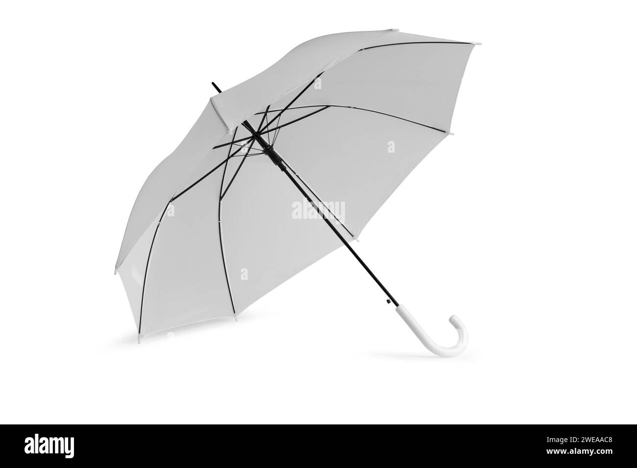 Opened umbrella isolated on white background with clipping path ...