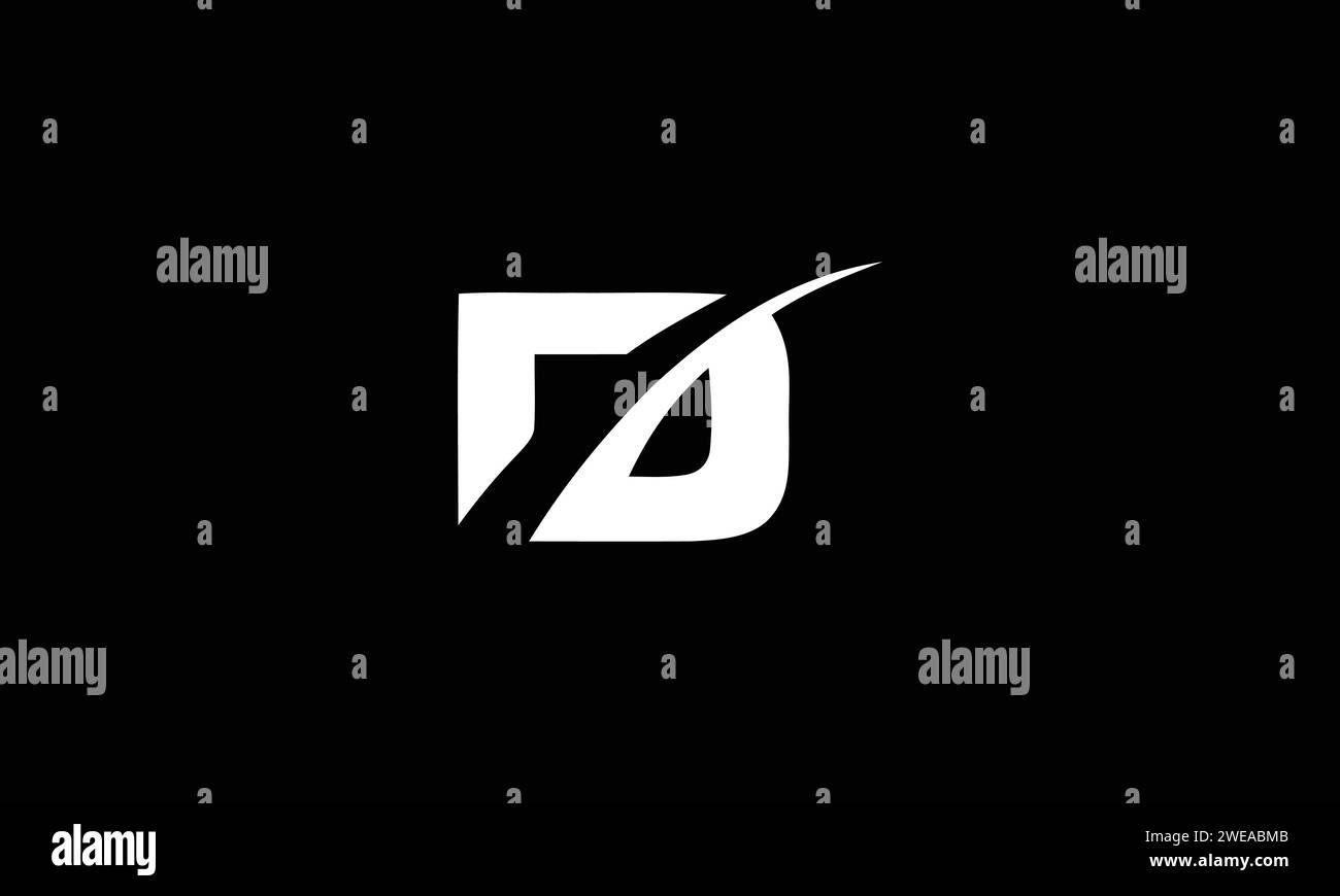 Letter D logo icon design template elements Stock Vector Image & Art ...