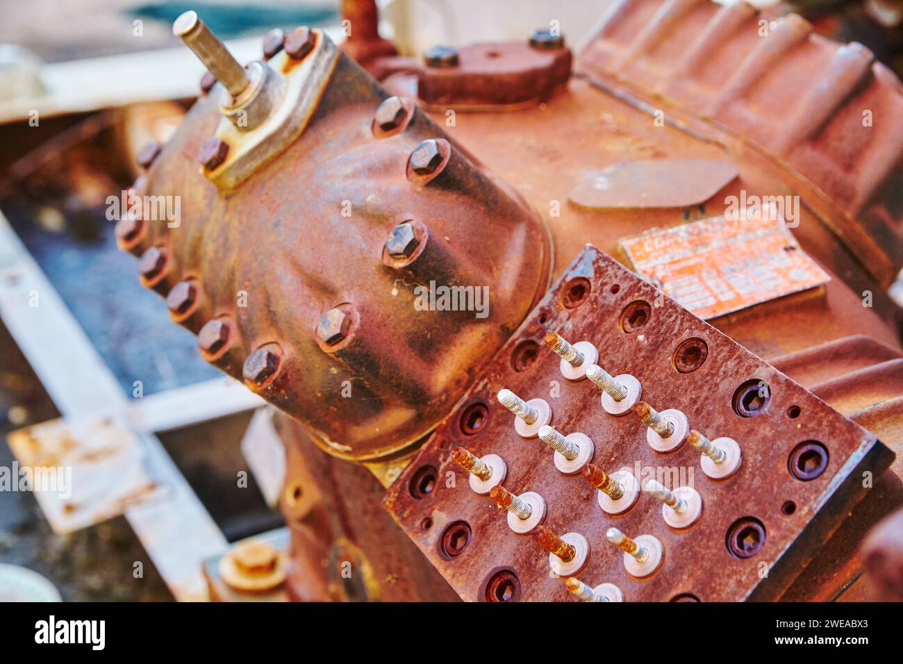 Rusty Industrial Machinery Detail, Corrosion and Maintenance, Eye-Level ...