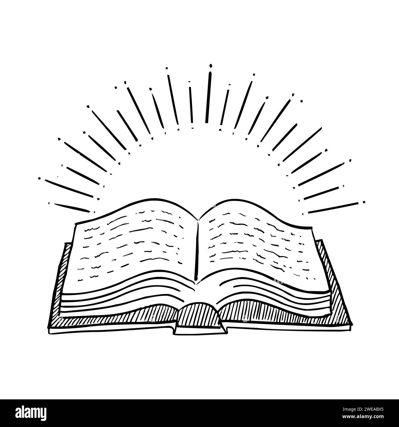 Hand Drawn Open Religious Book With Half Sunburst Icon Stock Vector full-page-vintage-bible-pages-google-search-vintage-printables