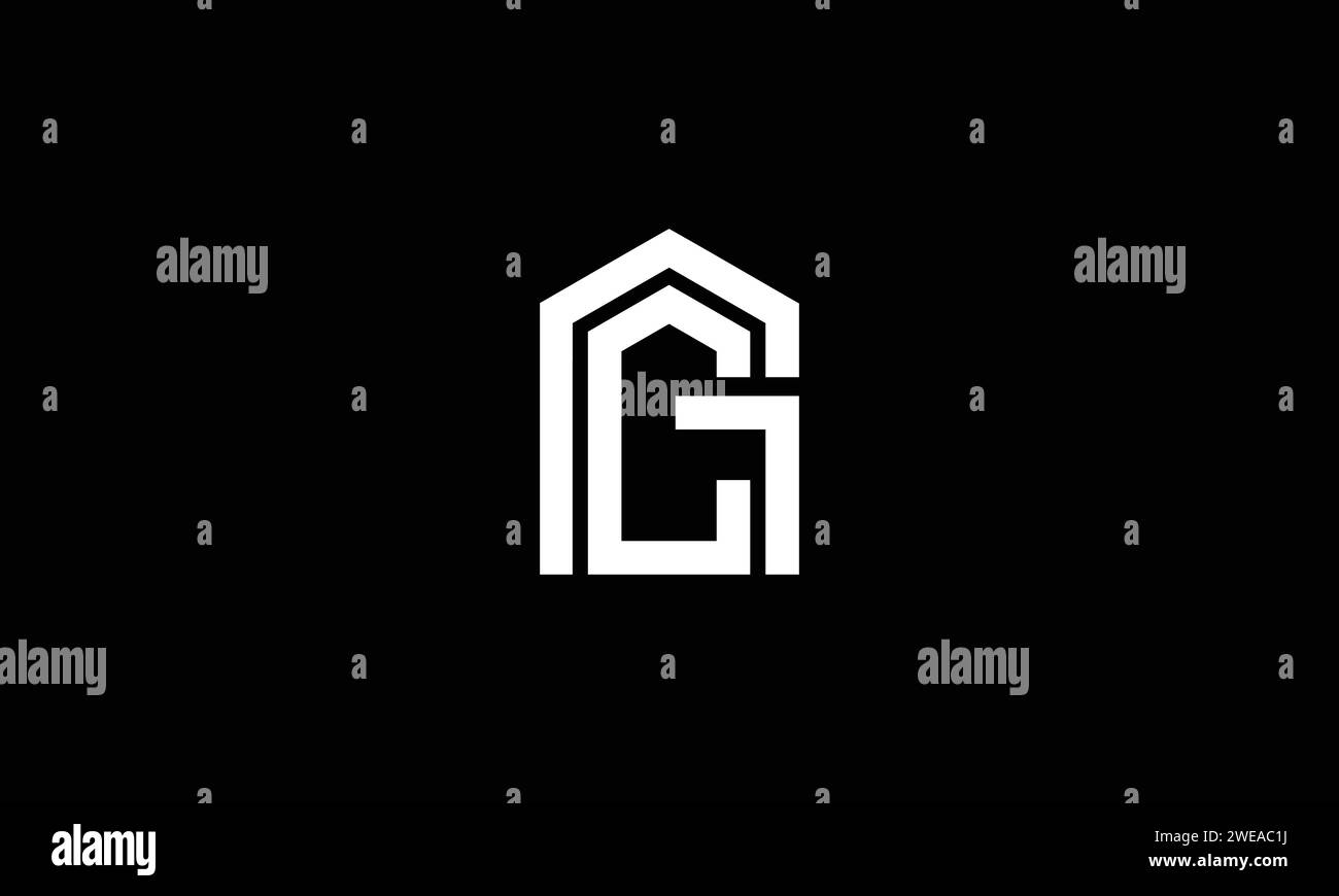 GC Alphabet letters Initials Monogram logo Stock Vector