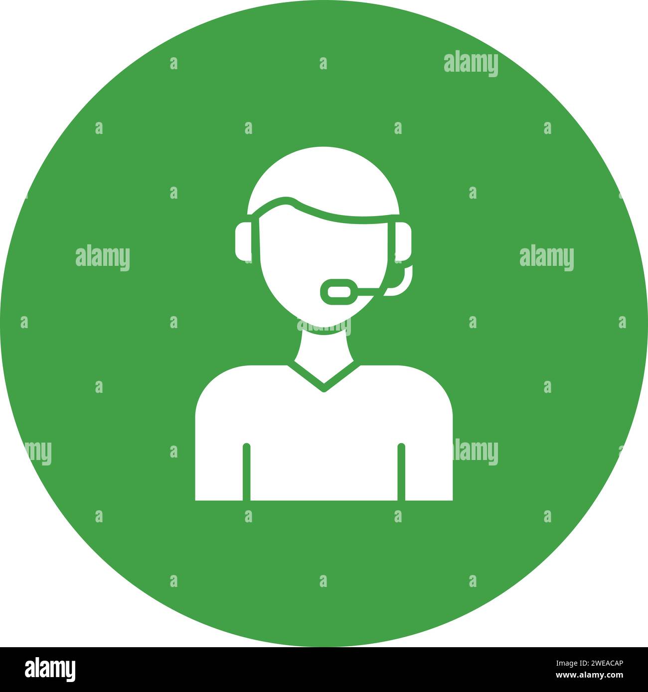 Commentator icon vector image. Suitable for mobile application web application and print media. Stock Vector