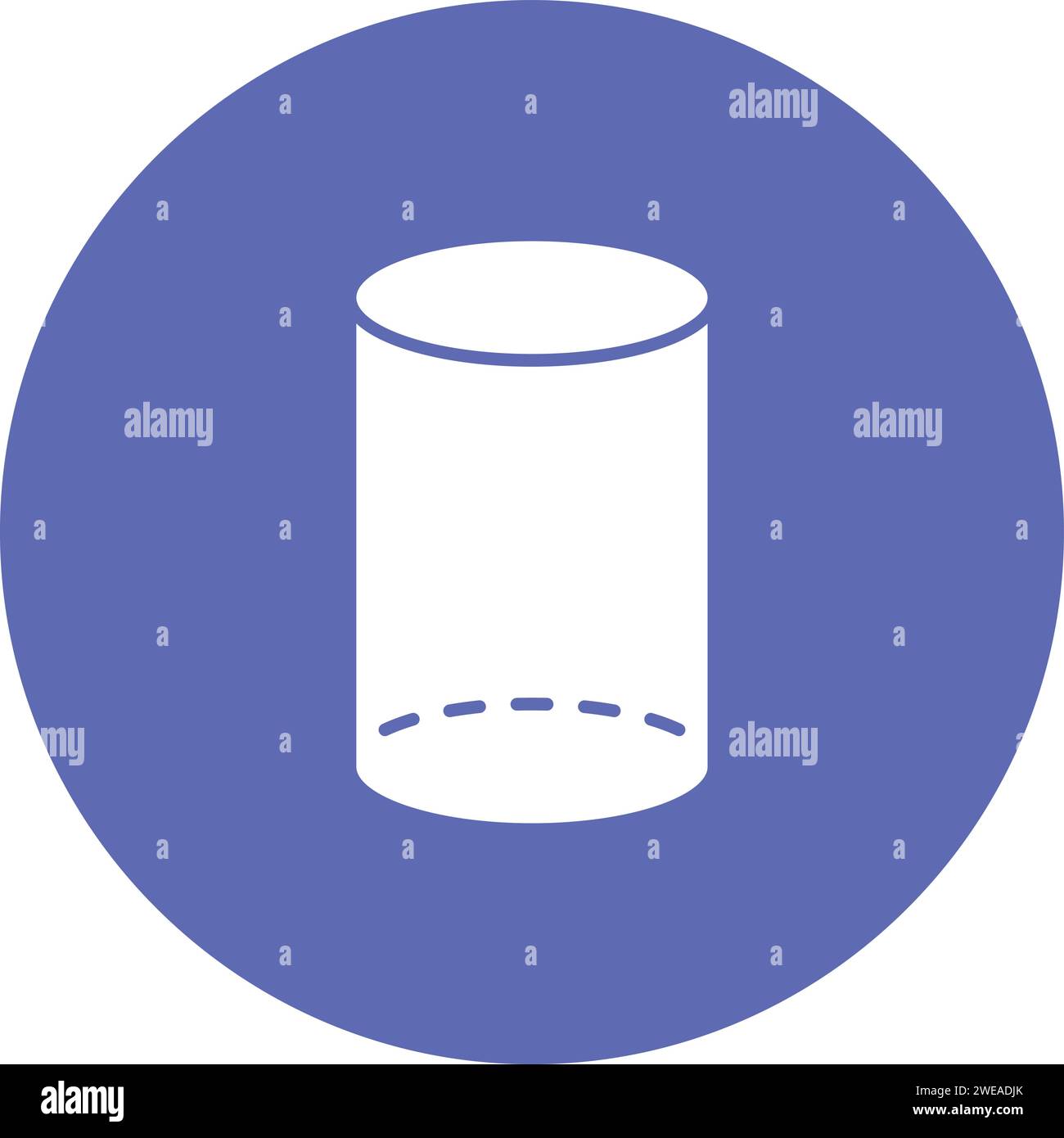 Cylinder icon vector image. Suitable for mobile application web application and print media. Stock Vector