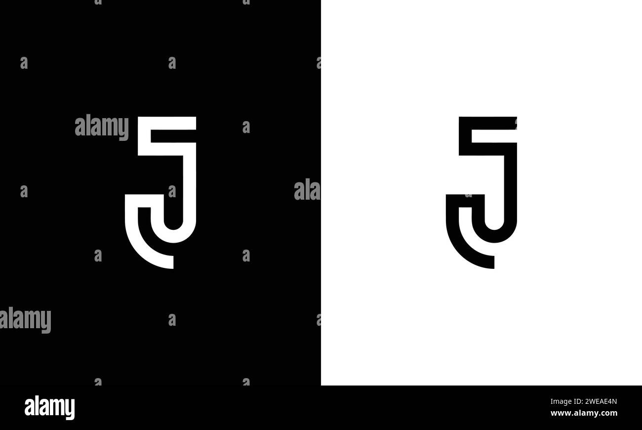Letter J logo icon design template Stock Vector
