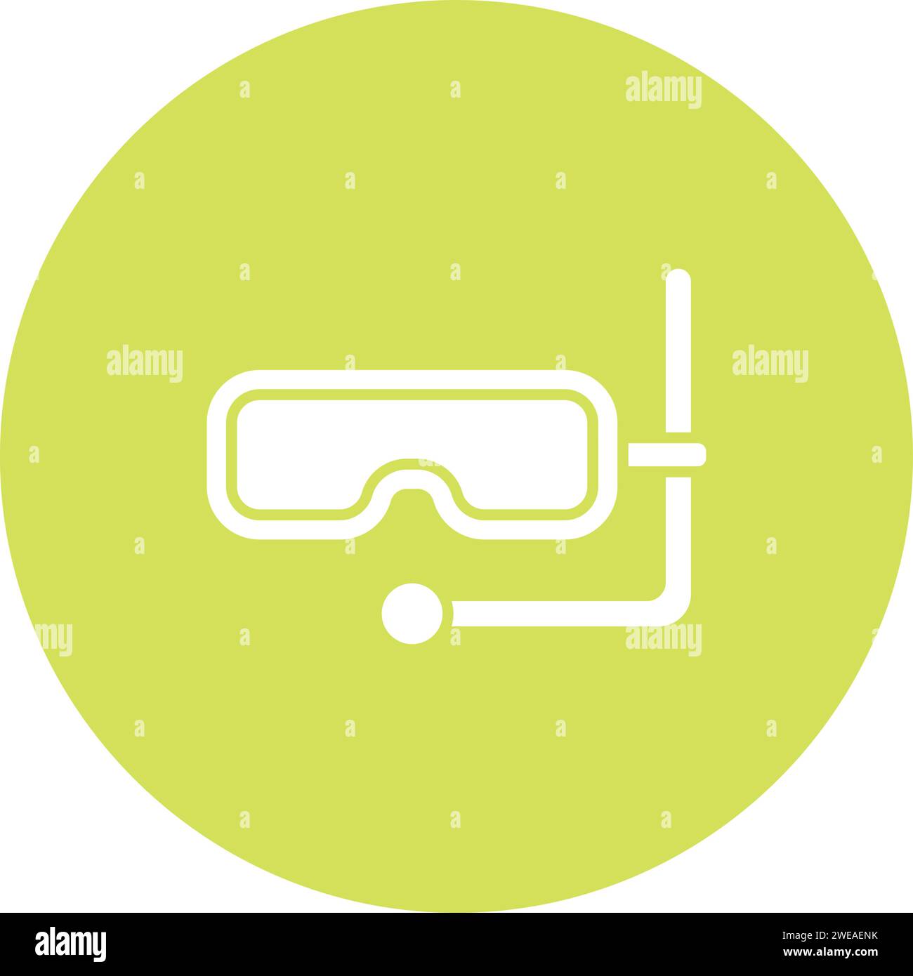 Diving Mask icon vector image. Suitable for mobile application web application and print media. Stock Vector