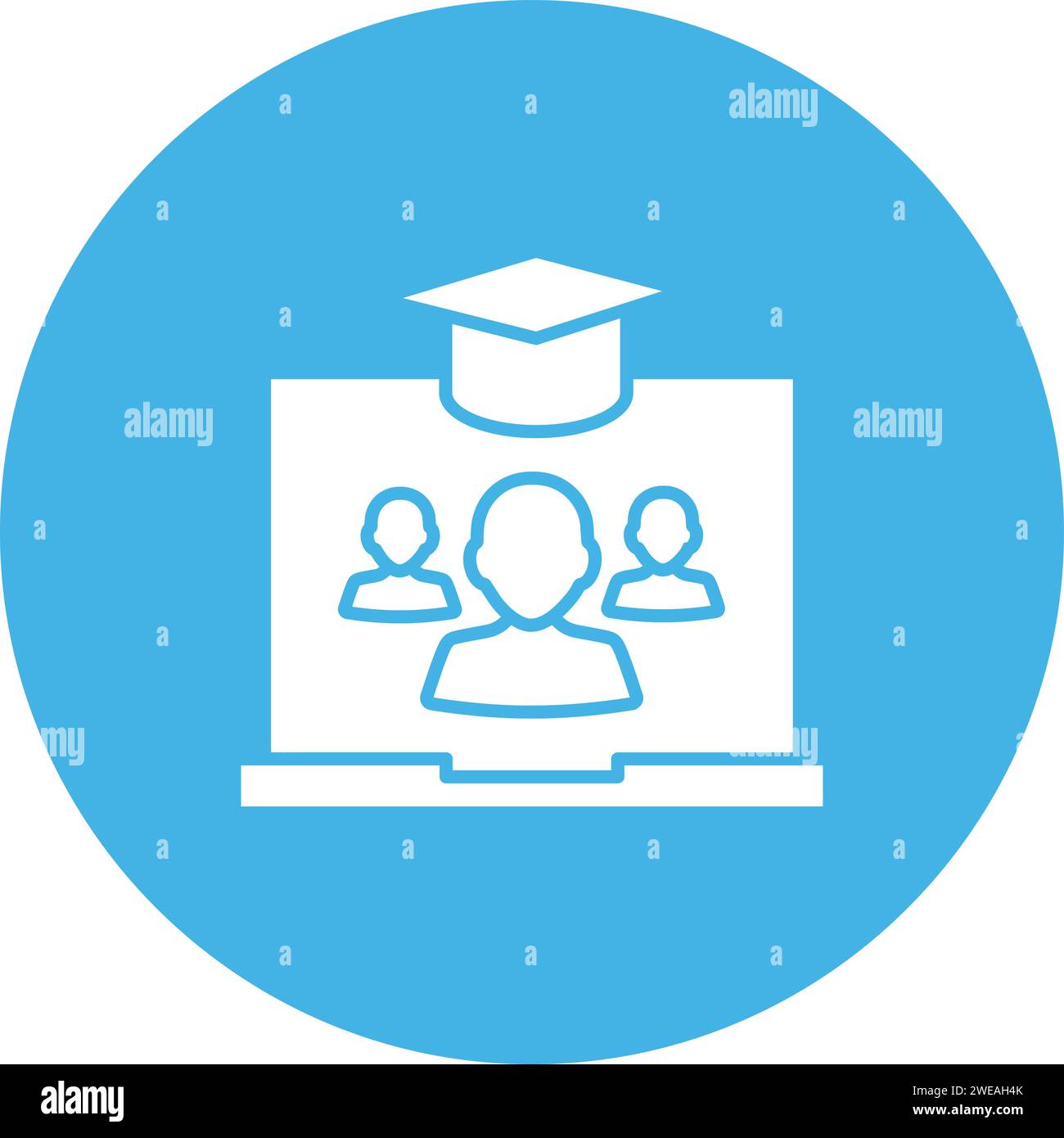 E-Learning icon vector image. Suitable for mobile application web ...