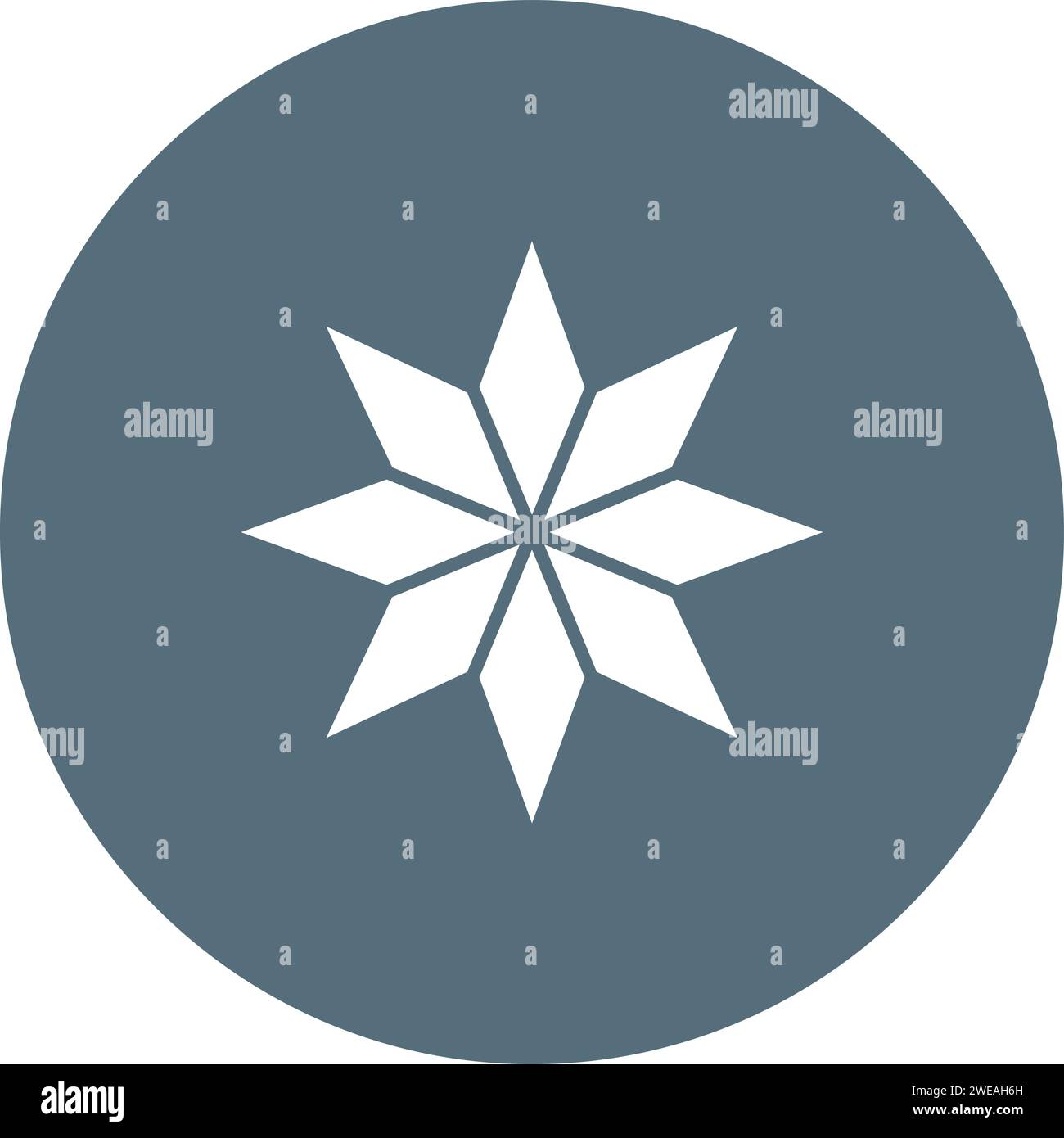 Eight-Pointed Star icon vector image. Suitable for mobile application web application and print media. Stock Vector