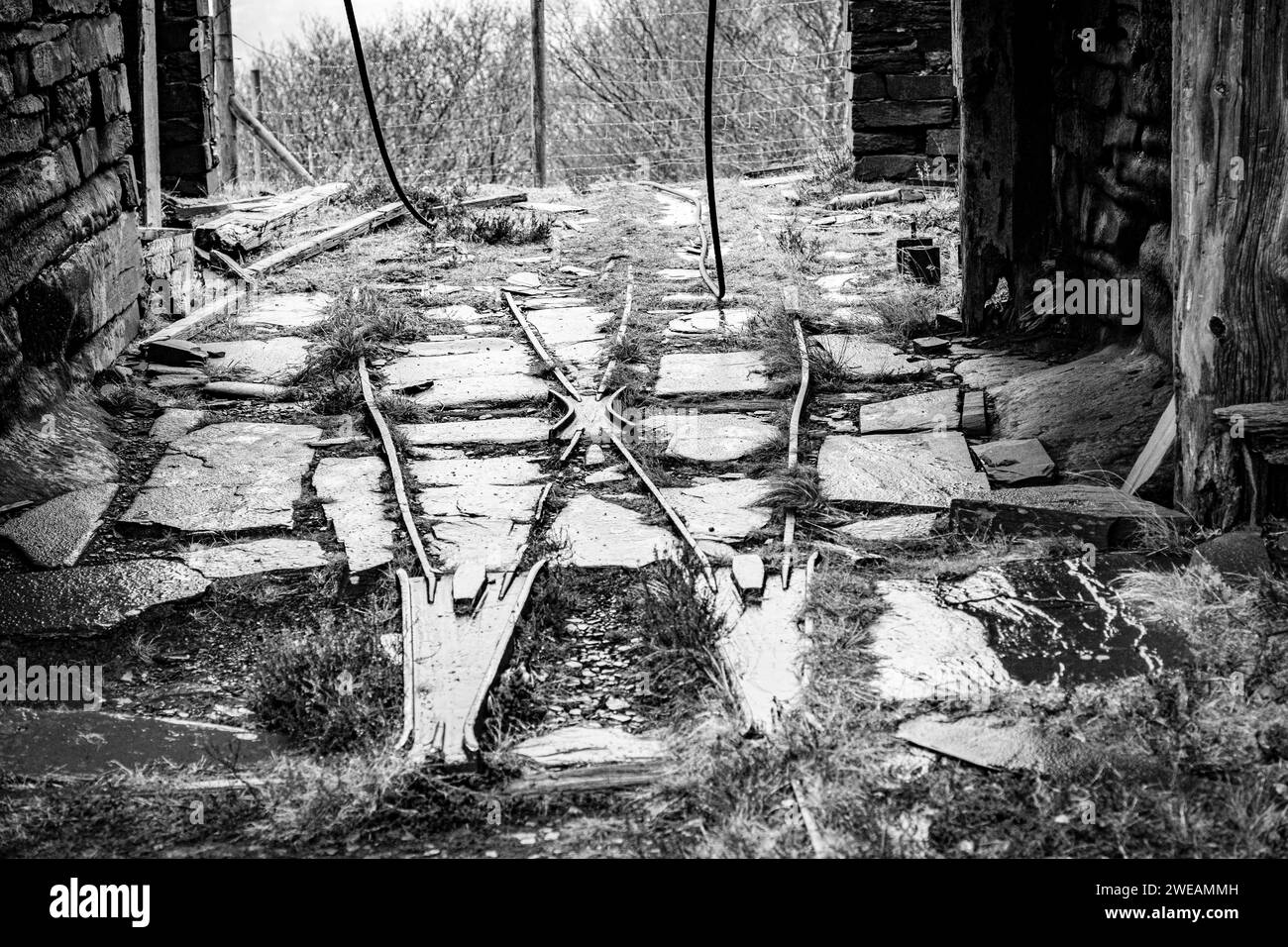 Views of Dinorwic Slate Quarry, situated near the villages of Dinorwig ...