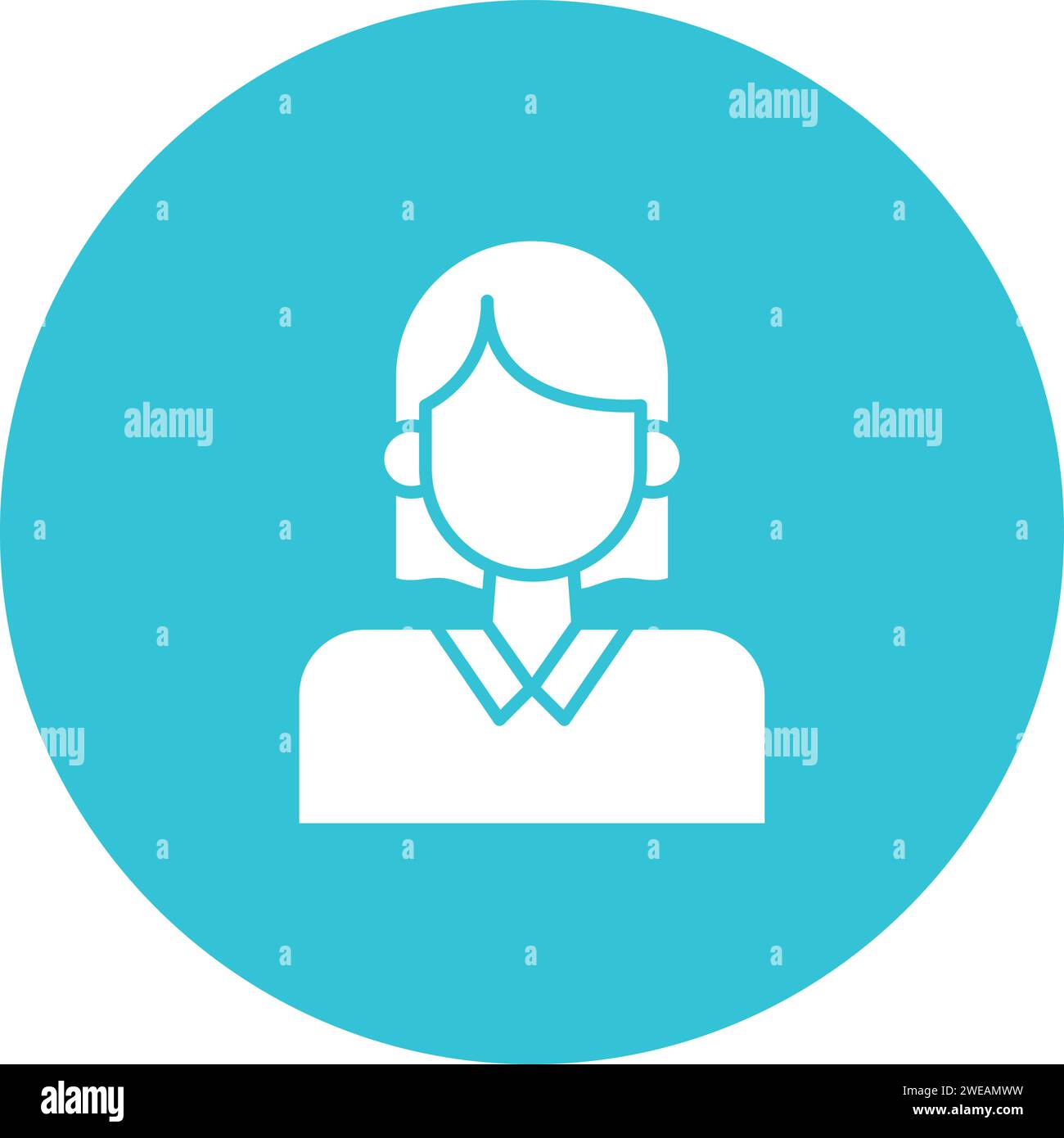 Female Student icon vector image Stock Vector Image & Art - Alamy