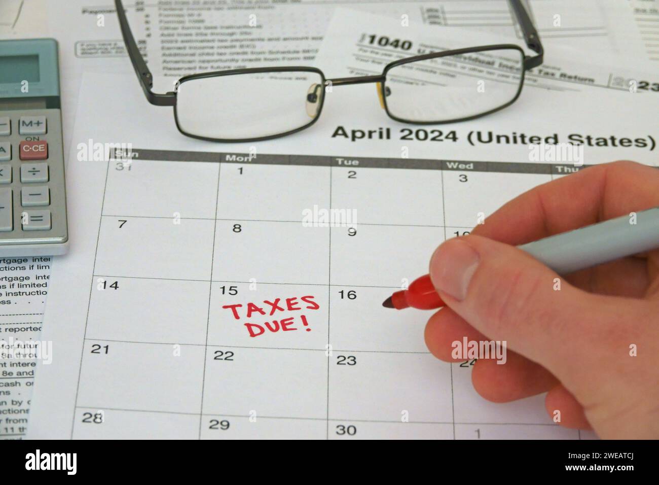 A 2024 calendar hires stock photography and images Alamy