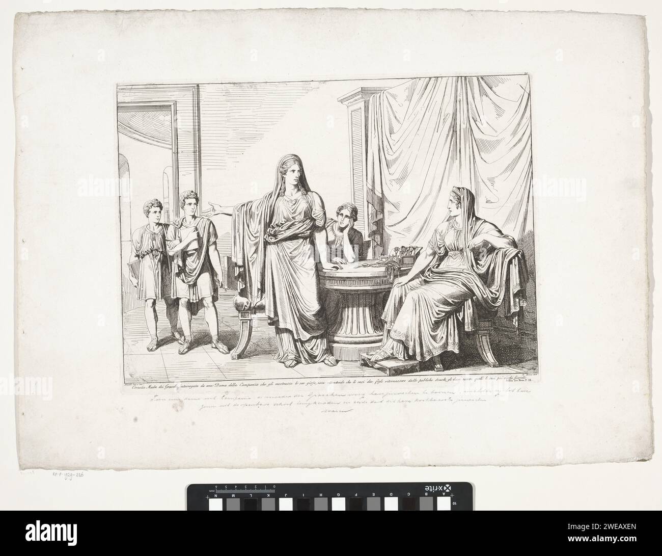The Mother of the Gracchen shows her jewelry, Bartolomeo Pinelli, 1818 ...