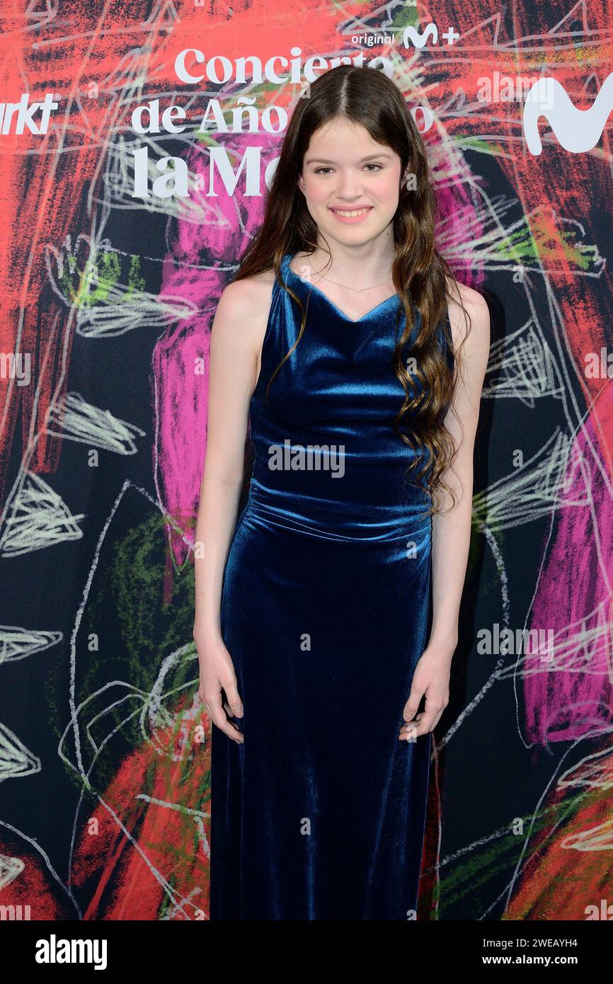 Sara Roch pictured posing during the Movistar Plus+ miniseries, La ...