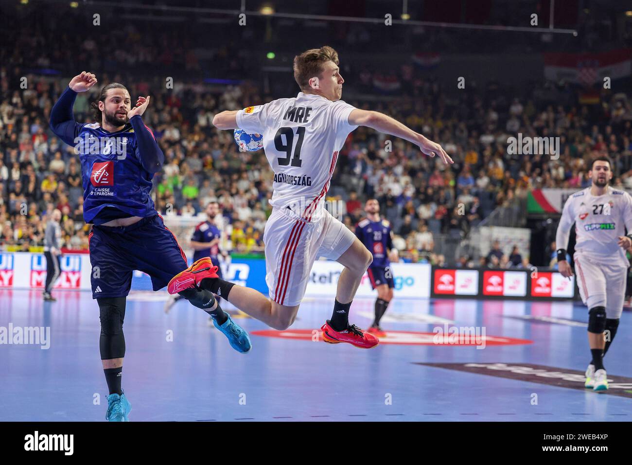 COLOGNE, GERMANY JANUARY 24 Lanxess Arena, Men's EHF Euro 2024 Main