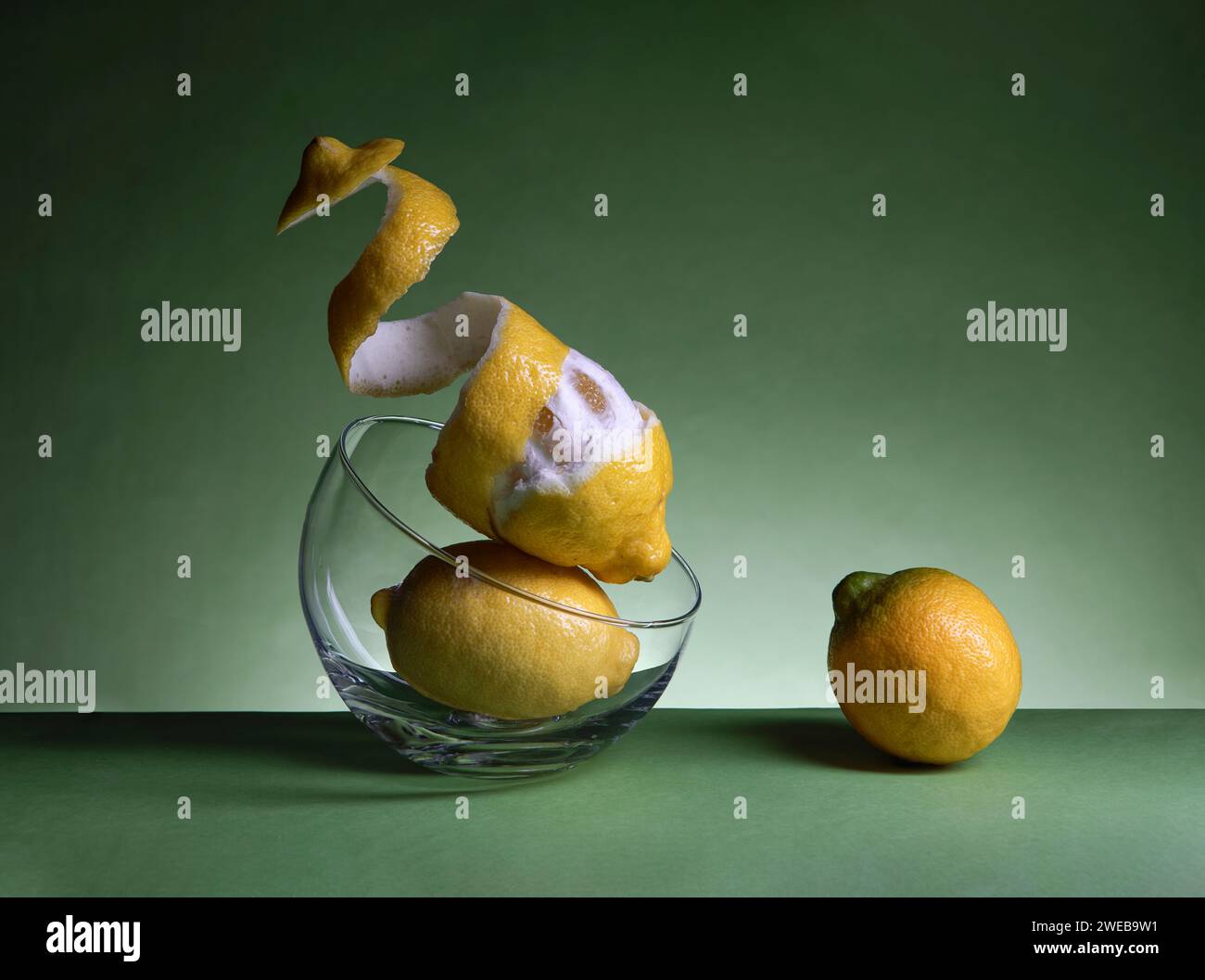 Lemon Still Life Stock Photo Alamy