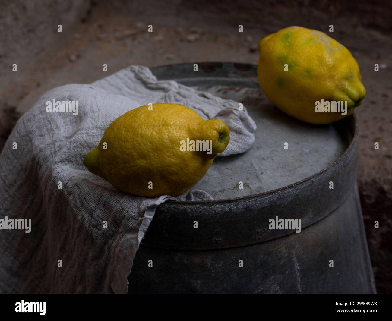 Lemon Still Life Stock Photo Alamy