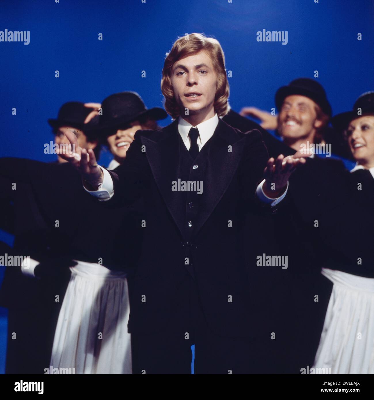 Einer für Alle, Unterhaltungsshow, Deutschland 1975, Gaststar: Schlagersänger Jürgen Marcus Stock Photo