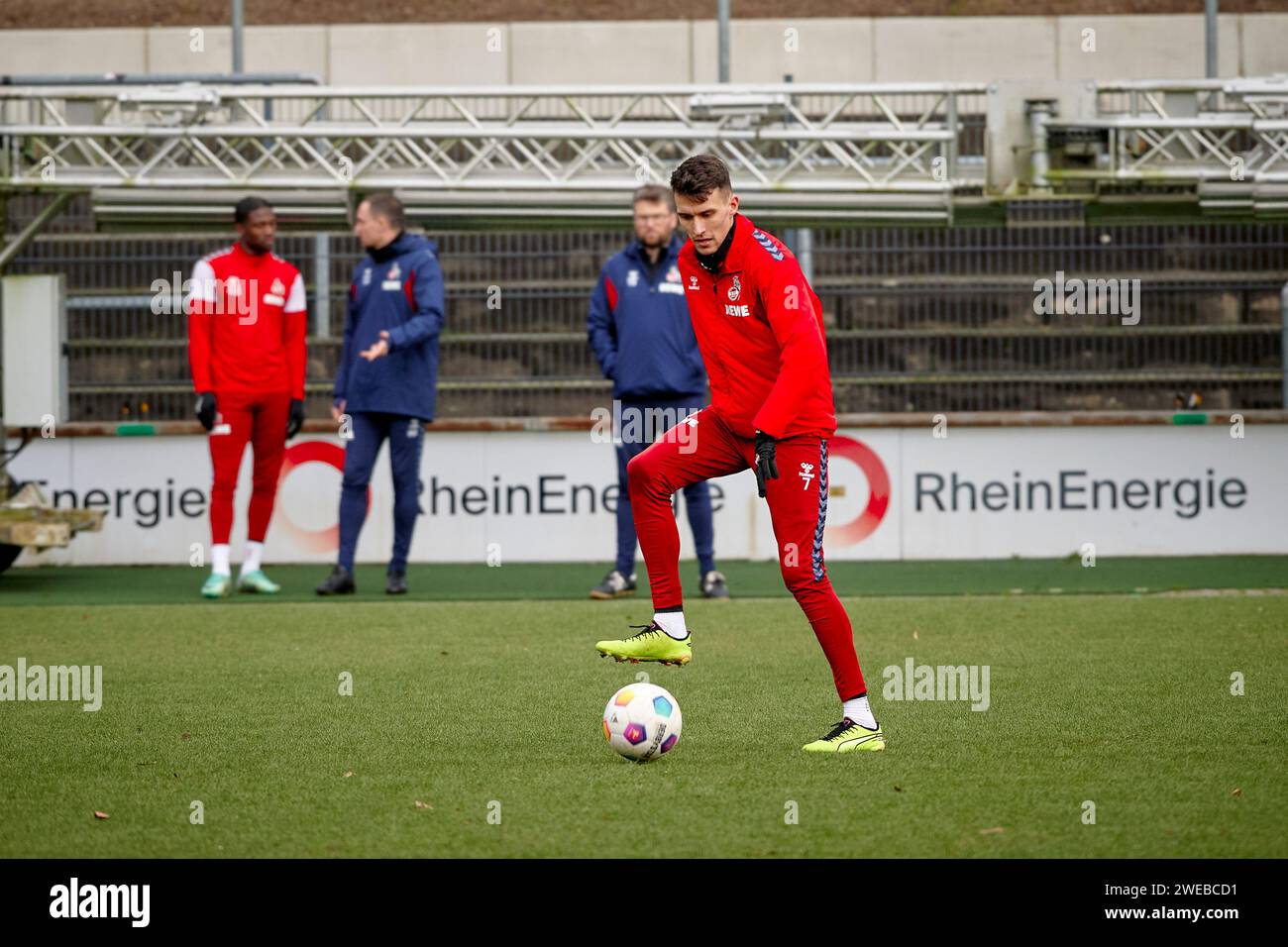 COLOGNE, GERMANY - 24 JANUARY, 2024: Dejan Ljubicic Practice 1. FC Koeln at Geissbockheim Stock Photo