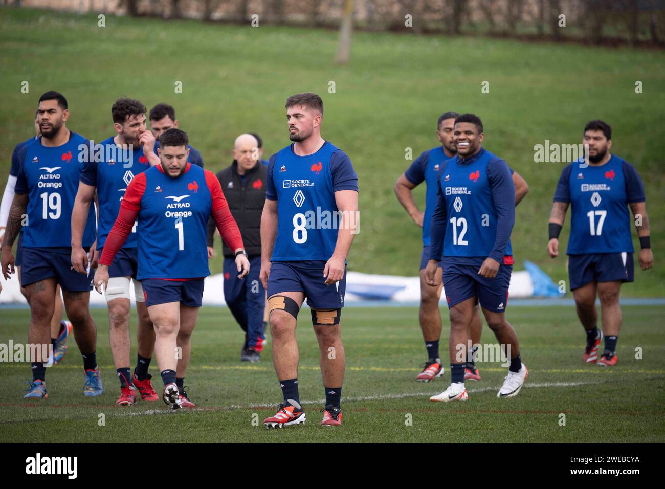 Paris, France. 24th Jan, 2024. Alldritt Gregory during French rugby