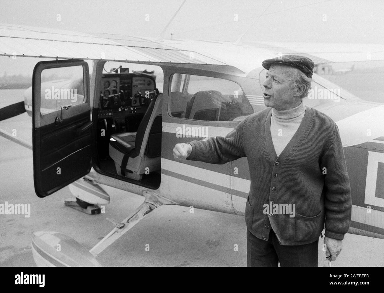 Cessna flugzeug Black and White Stock Photos & Images - Alamy