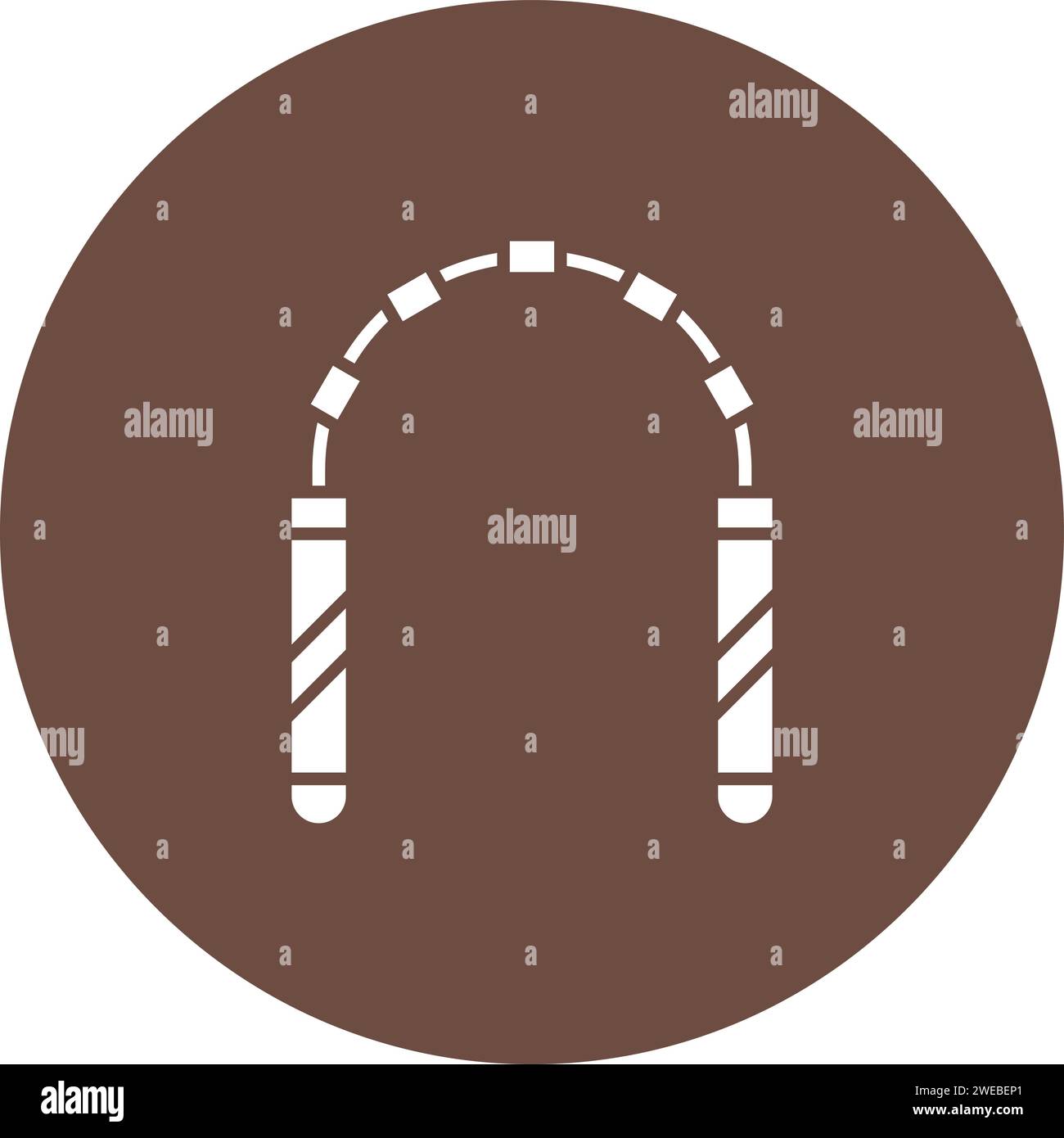 Nunchaku icon vector image. Suitable for mobile application web application and print media. Stock Vector