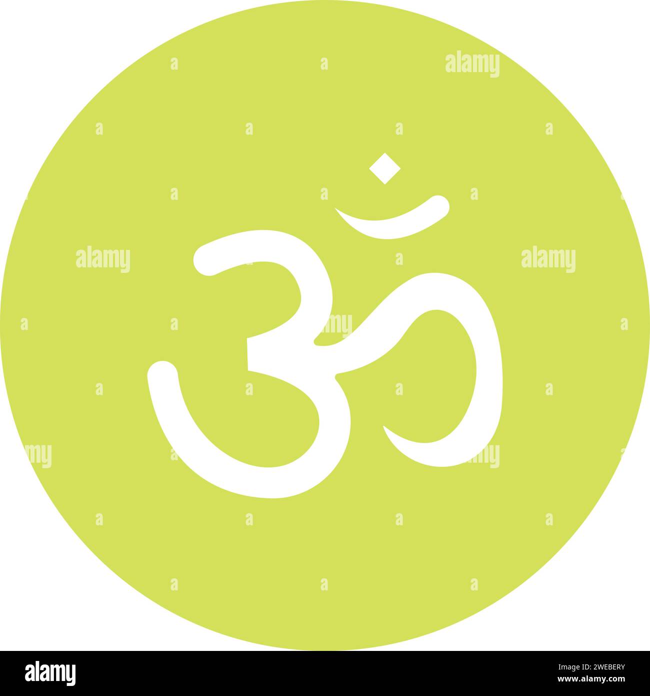 Om icon vector image. Suitable for mobile application web application and print media. Stock Vector
