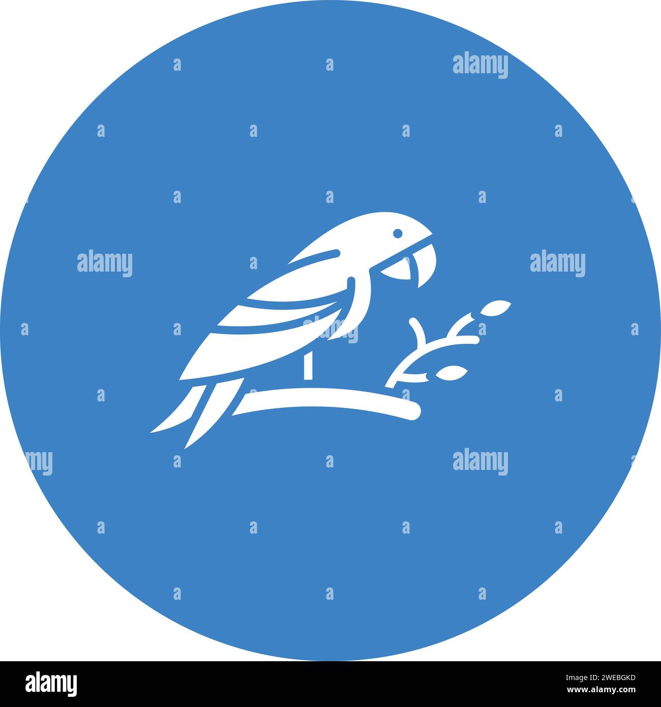 Parrot icon vector image. Suitable for mobile application web application and print media. Stock Vector
