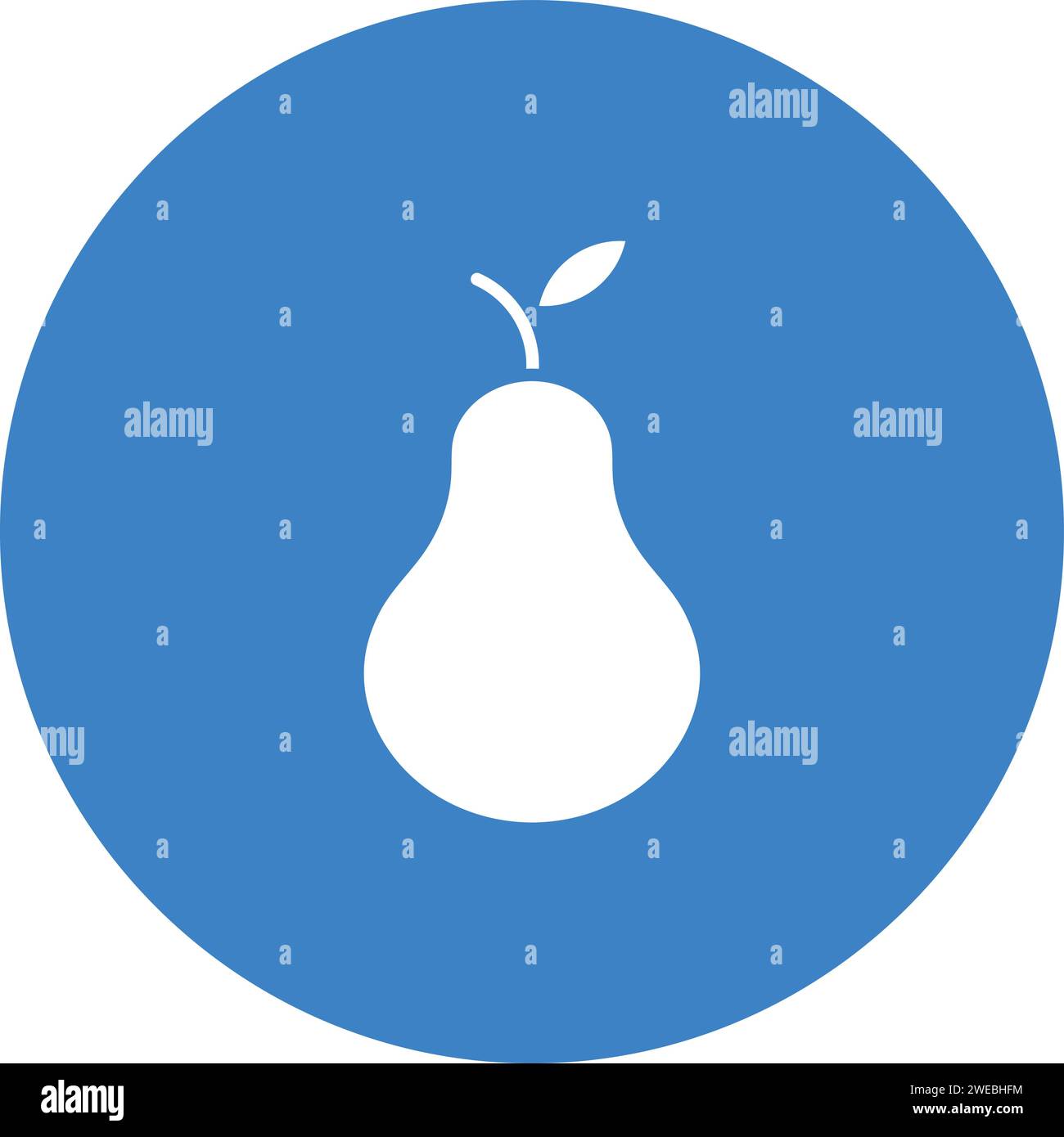 Pear icon vector image. Suitable for mobile application web application ...