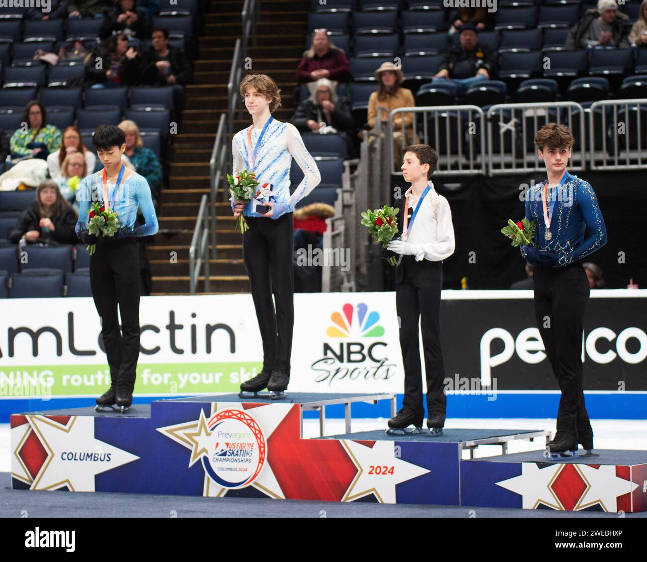 Columbus, Ohio, United States. 24nd January, 2024. The medal winners in