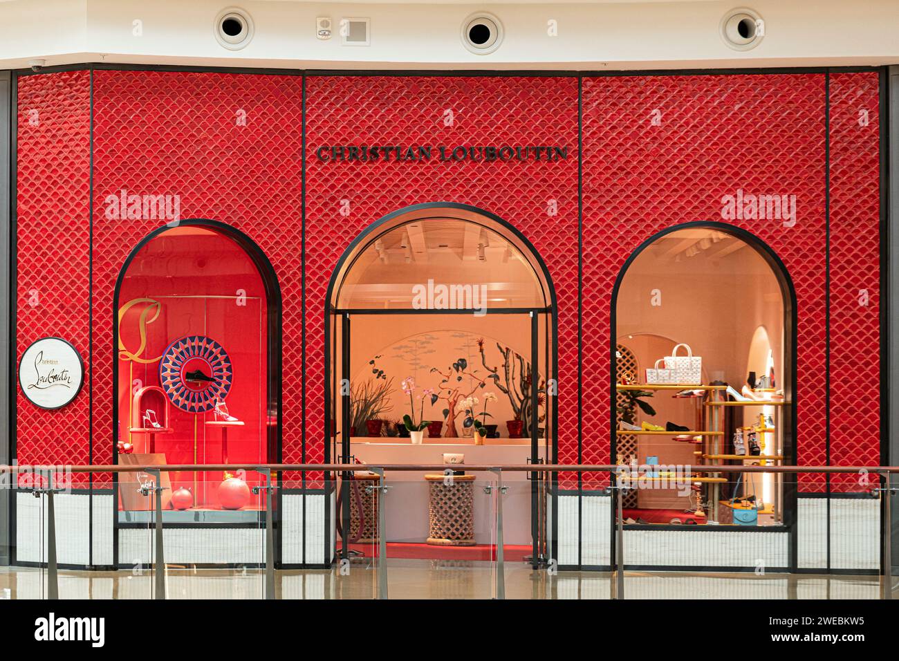 Christian Louboutin retail store. Stock Photo