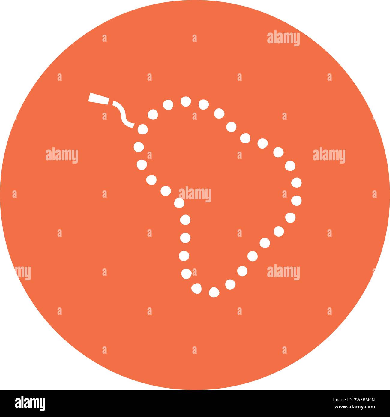 Prayer Beads icon vector image. Suitable for mobile application web application and print media. Stock Vector